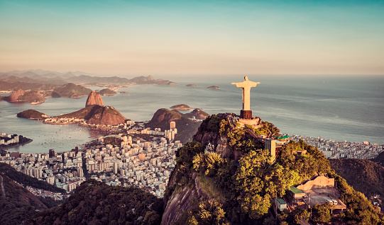 Drone view of Rio de Janeiro